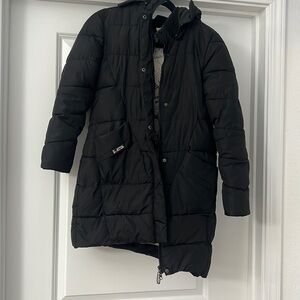 Black puffer jacket